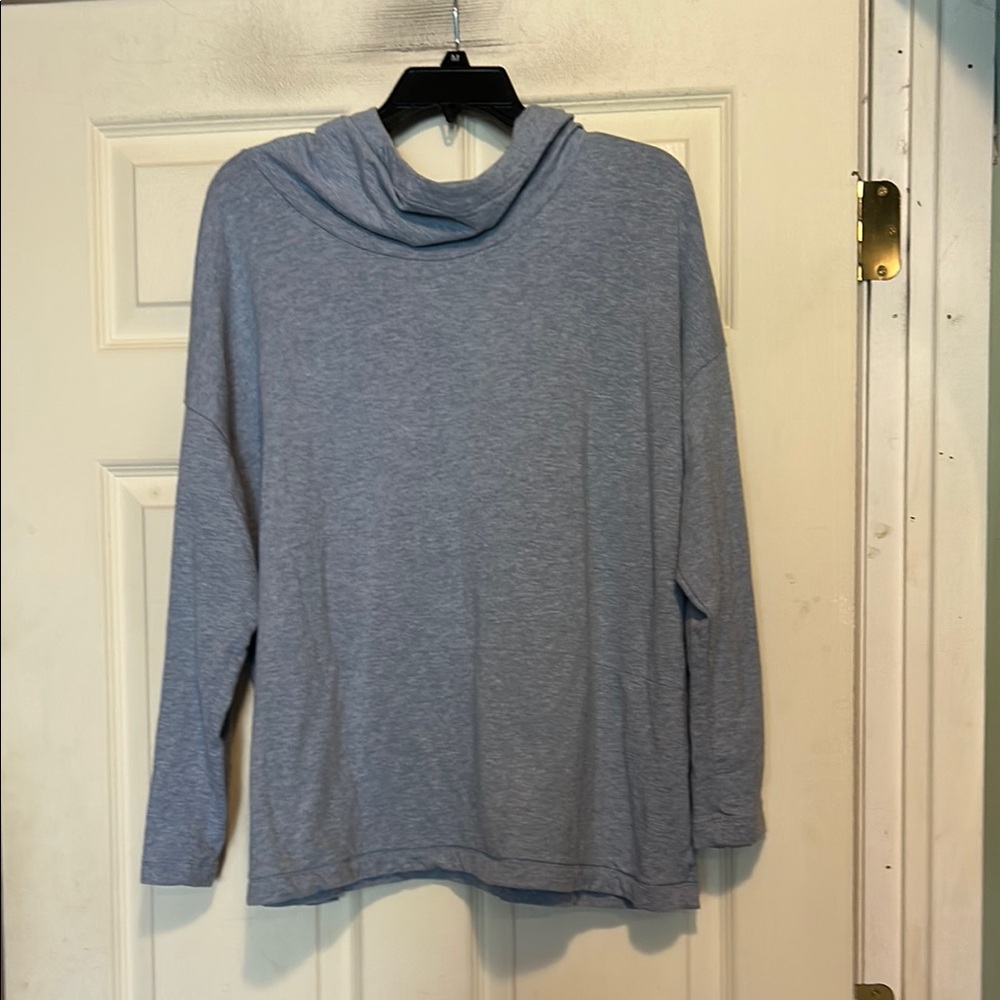 Purejill Hoodie Size XL Blue Athleisure Minimalist Casual Chic